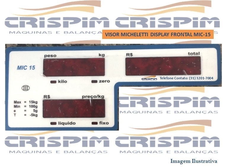 VISOR MICHELETTI DISPLAY FRONTAL MIC-15 - Foto 1