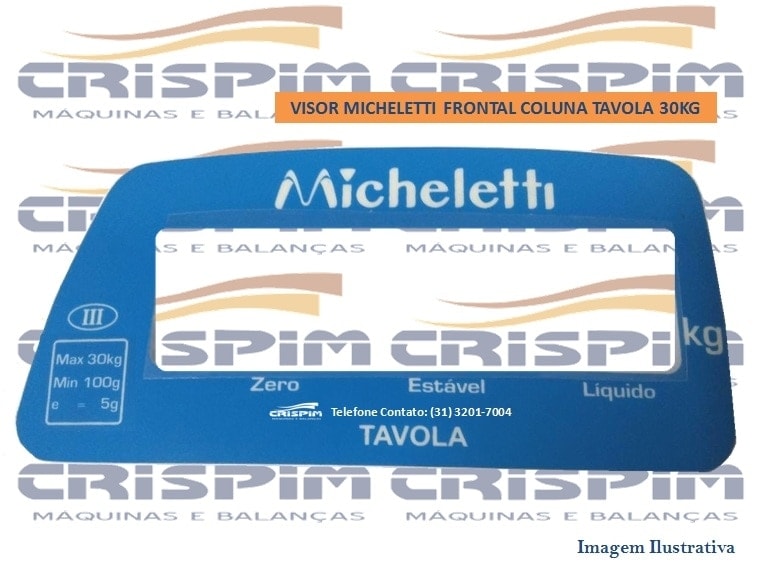 VISOR MICHELETTI FRONTAL COLUNA TAVOLA 30KG - Foto 1
