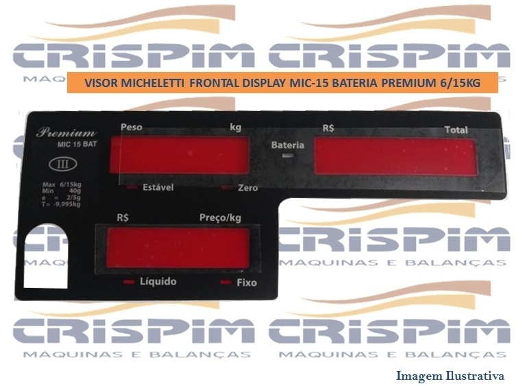 VISOR MICHELETTI FRONTAL DISPLAY MIC-15 BATERIA 15 - Foto 1