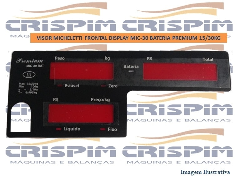 VISOR MICHELETTI FRONTAL DISPLAY MIC-30 BATERIA 30 - Foto 1