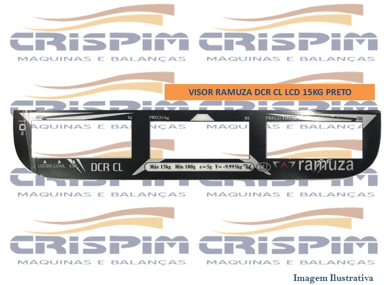 VISOR RAMUZA DCR CL LCD 15KG PRETO - Foto 1