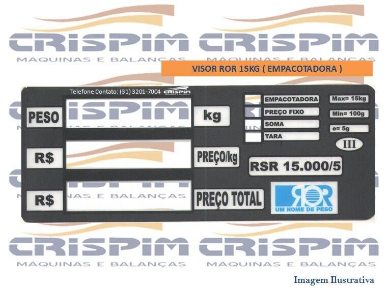VISOR ROR 15KG ( EMPACOTADORA ) - Foto 1