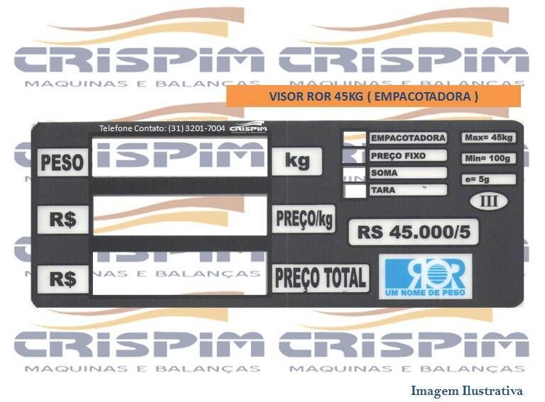 VISOR ROR 45KG ( EMPACOTADORA ) - Foto 1