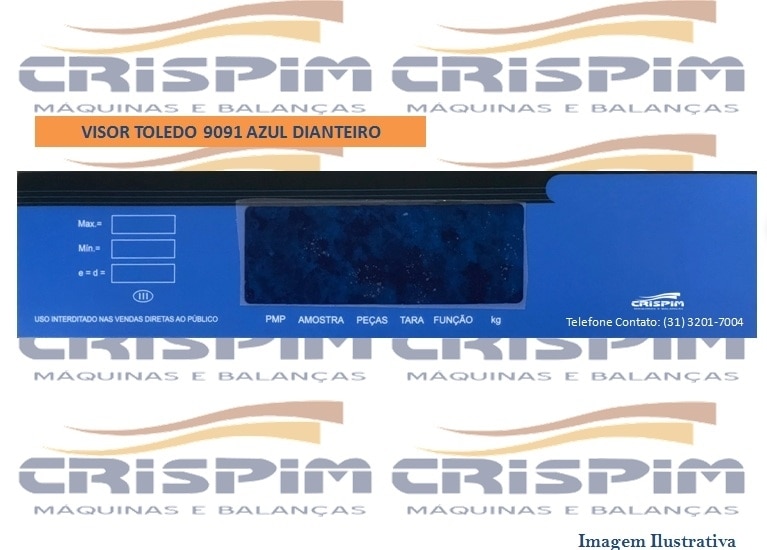 VISOR TOLEDO 9091 AZUL DIANTEIRO - Foto 1