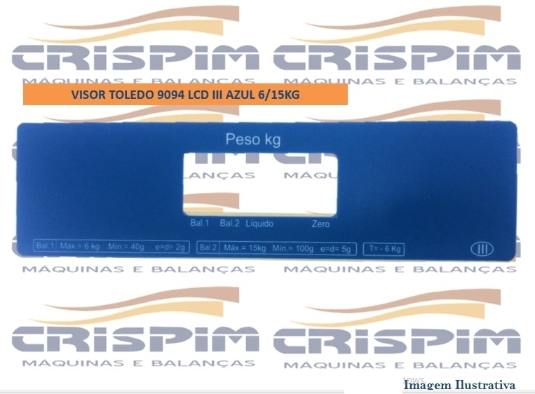 VISOR TOLEDO 9094 LCD III AZUL - Foto 1
