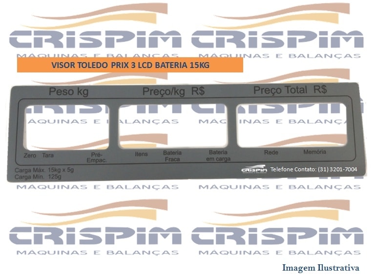 VISOR TOLEDO PRIX 3 LCD BATERIA 15KG - Foto 1