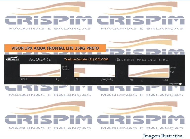 VISOR UPX FRONTAL AQUA LITE PRETO 6/15KG - Foto 1