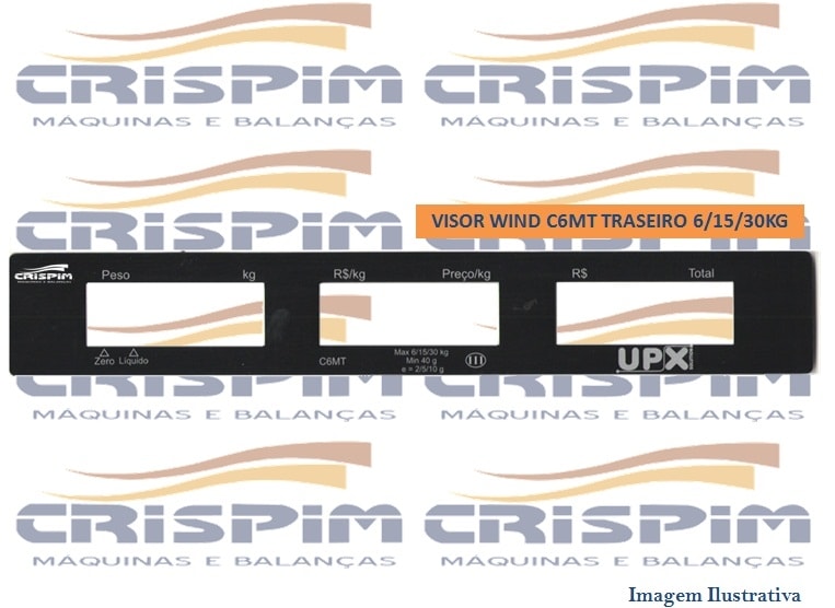 VISOR UPX WIND C TRASEIRO C6MT 6/15/30KG - Foto 1