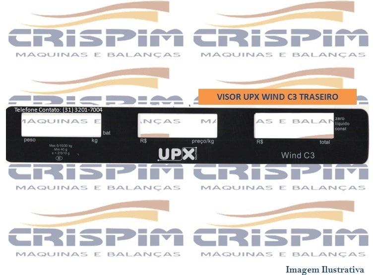 VISOR UPX WIND C3 TRASEIRO PRETO - Foto 1