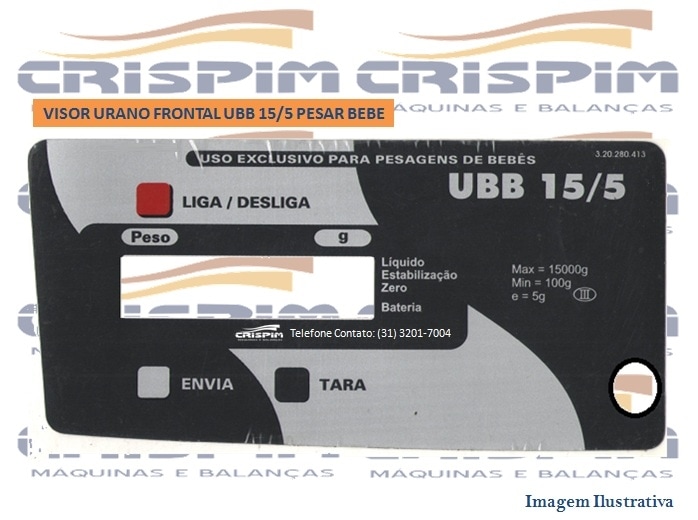 VISOR URANO FRONTAL UBB 15/5 PESAR BEBE - Foto 1