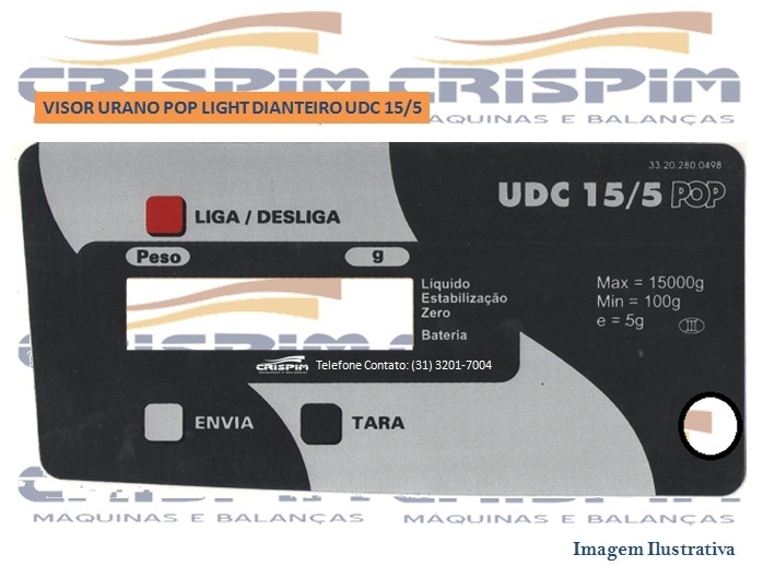 VISOR URANO POP LIGHT DIANTEIRO UDC 15/5 - Foto 1