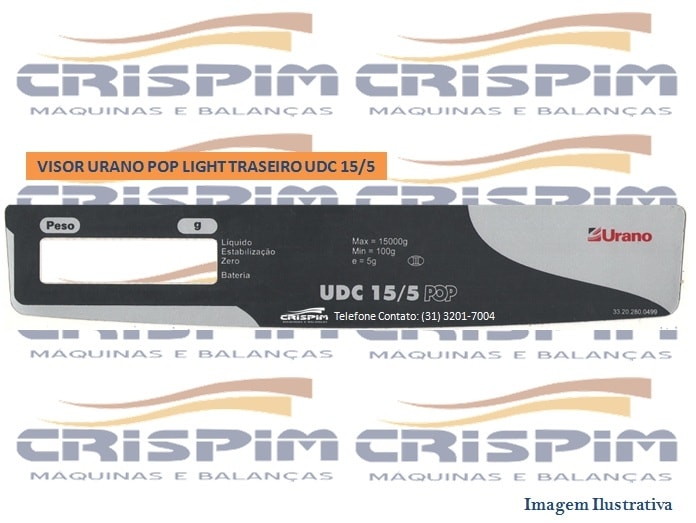 VISOR URANO POP LIGHT TRASEIRO UDC 15/5 - Foto 1