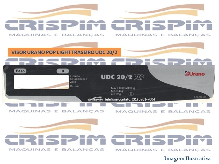 VISOR URANO POP LIGHT TRASEIRO UDC 20/2 - Foto 1