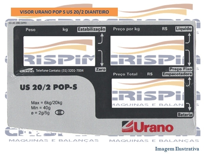 VISOR URANO POP S US 20/2 DIANTEIRO - Foto 1