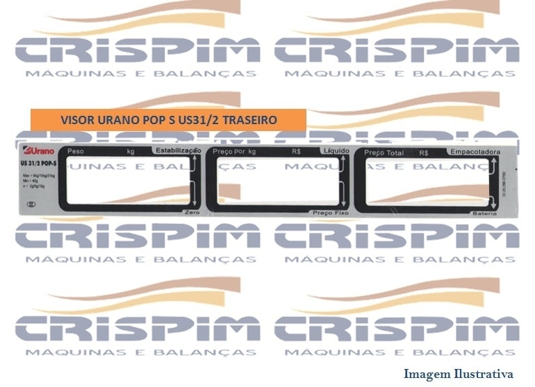 VISOR URANO POP S US31/2 TRASEIRO 6KG/ 15KG/ 31KG - Foto 1