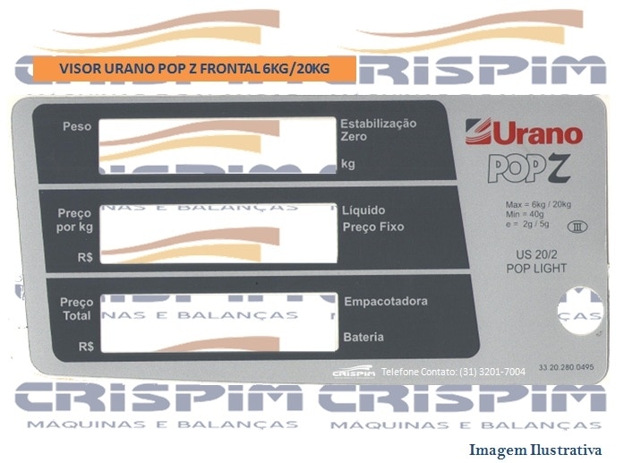 VISOR URANO POP Z FRONTAL 6KG/20KG - Foto 1