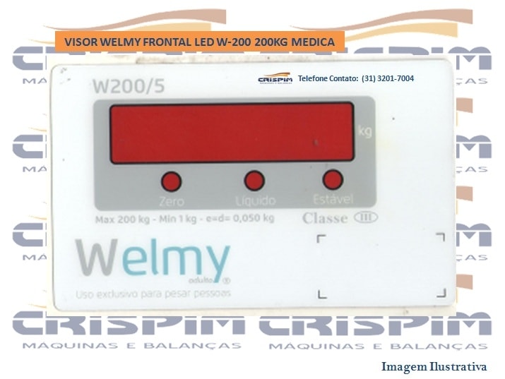 MASCARA WELMY FRONTAL LED W-200 200KG MEDICA - Foto 1