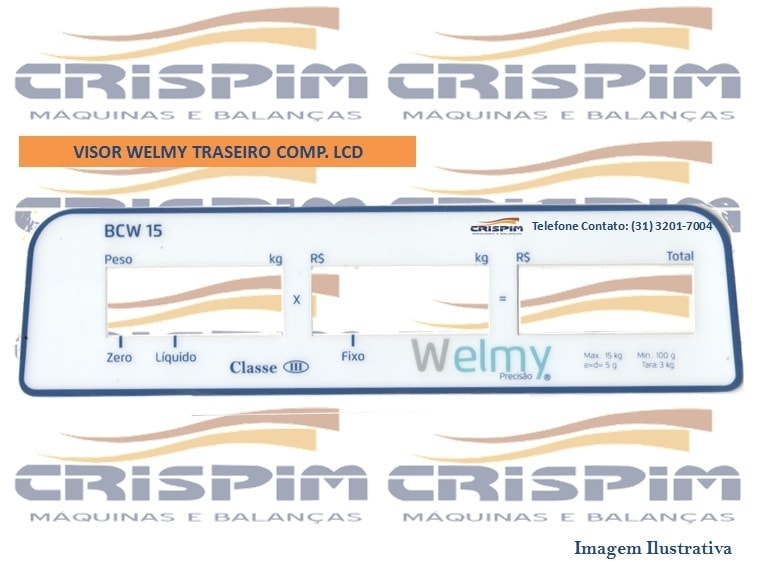 VISOR WELMY TRASEIRO COMP. LCD BCW-15 - Foto 1