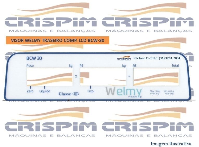 VISOR WELMY TRASEIRO COMP. LCD BCW-30 - Foto 1