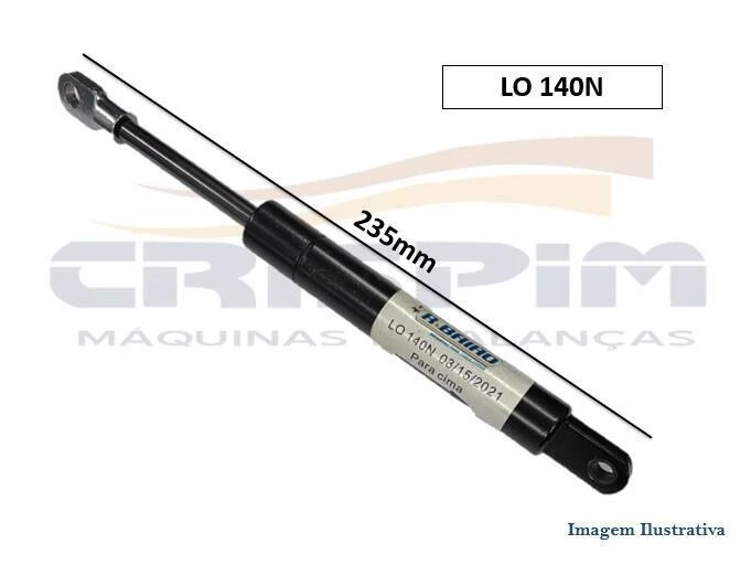AMORTECEDOR A GAS 140N MÁQ. VÁCUO R.BAIÃO BS-250 - Foto 1