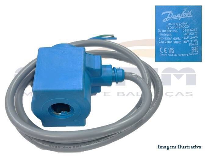 BOBINA VALVULA NA 220/230VAC 50/60HZ C/CABO 10W FO - Foto 1