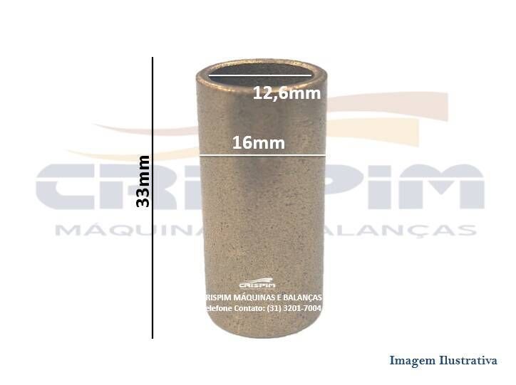 BUCHA CILINDRICA 33MM LAR/LS-04 A 25 SIEMSEN - Foto 1