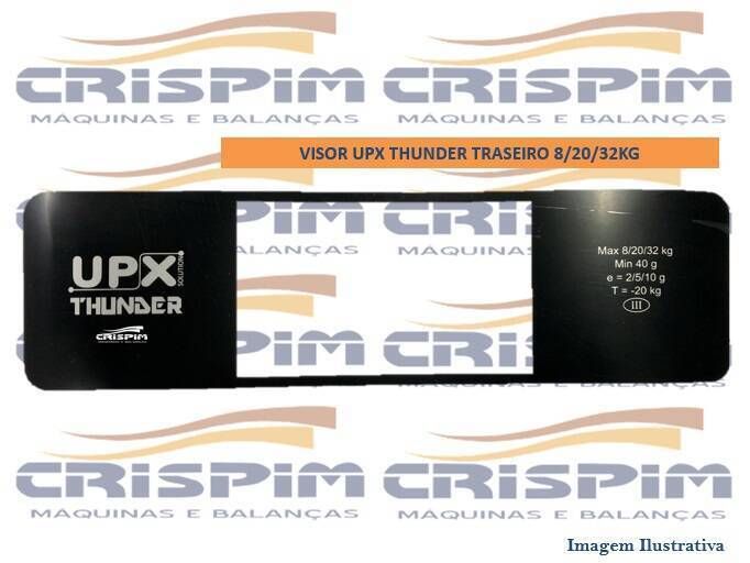 VISOR UPX THUNDER TRASEIRO 8/20/32KG - Foto 1