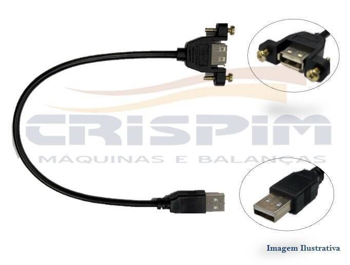 CABO EXTENSAO USB 30CM PAINEL PARAFUSOS FORNO PRAT - Foto 1