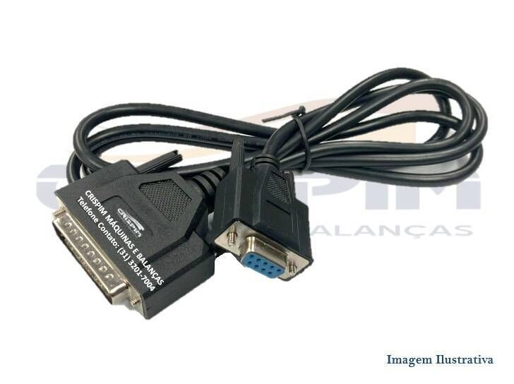CABO SERIAL BALANÇA ELGIN RS232 DB25M DB9F (MACHO/ - Foto 1