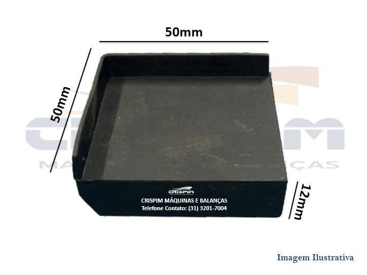 CALÇO DE APOIO TOLEDO (BORRACHA) 50 X 50MM S/ FURO - Foto 1