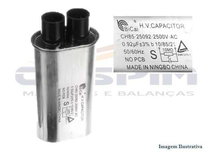 CAPACITOR FIXO P/ MICROONDAS 0,92UF 2,5KV FORNO PR - Foto 1