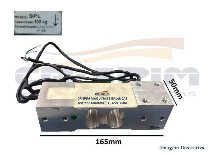 CELULA DE CARGA 100KG SPL TIJOLO 0/4 FUROS - Foto 1