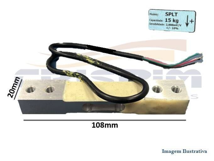 CELULA DE CARGA 15KG S. POINT LOW 2 FUROS - Foto 1