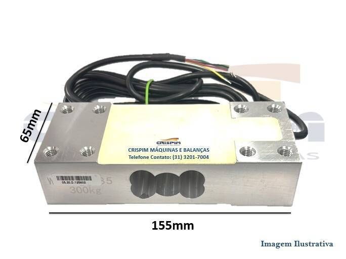 CELULA DE CARGA 300KG SP 96T TIJOLAO 4 FUROS - Foto 1