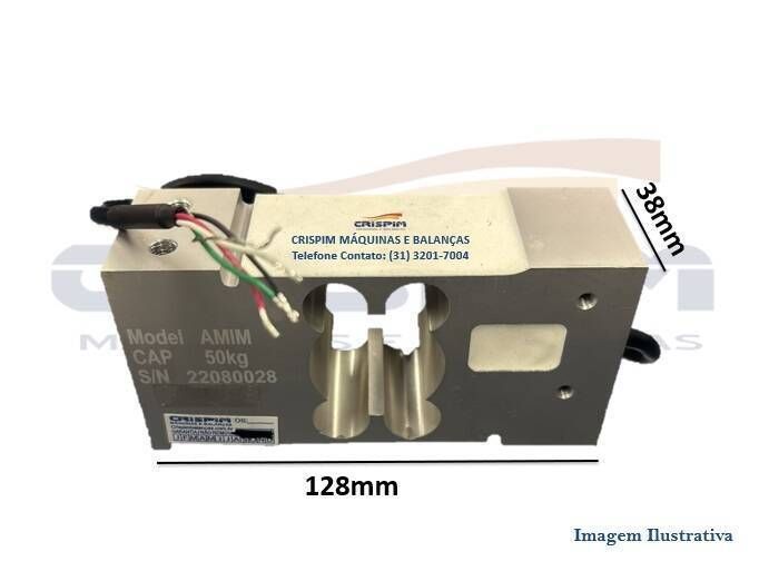 CÉLULA DE CARGA 50KG 2 FUROS - Foto 1