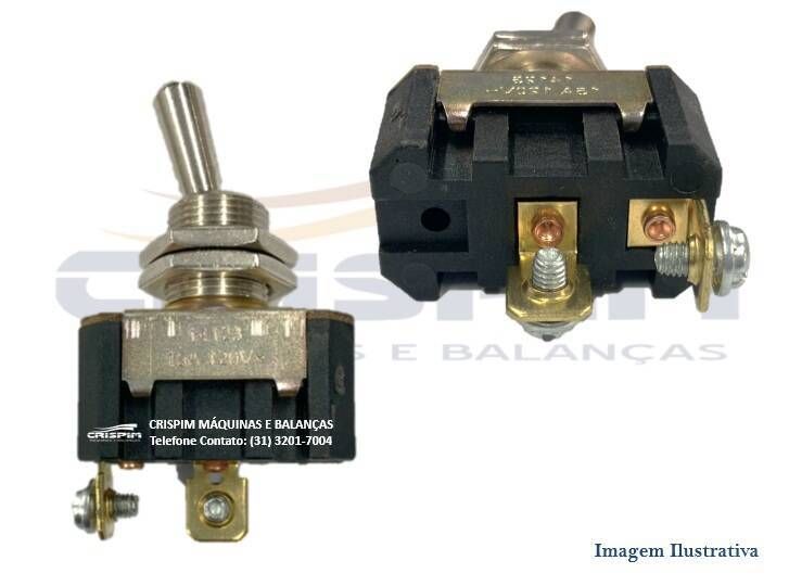 CHAVE 15A 120V MARGIRIUS 14.123 (2 LIGAÇÕES) - Foto 1