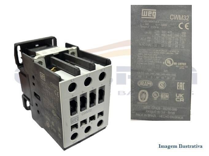 CHAVE CONTATOR CWM32-00-30X26 TRIPOLAR 32A 50/60HZ - Foto 1