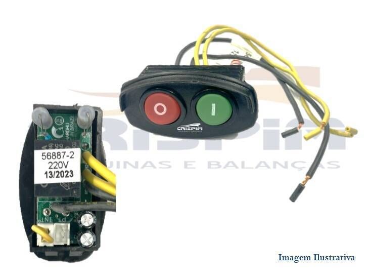CHAVE L/D TECLA COMPLETA SIEMSEN 220V (56887-2) - Foto 1