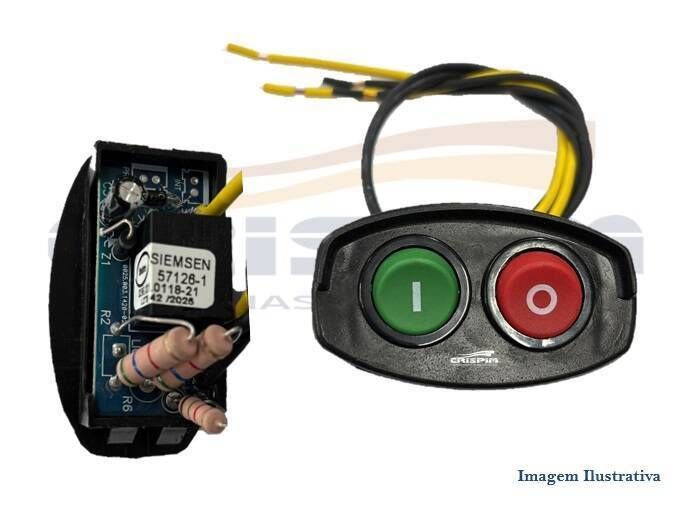 CHAVE L/D TECLA COMPLETA SIEMSEN 220V (57126-1) - Foto 1