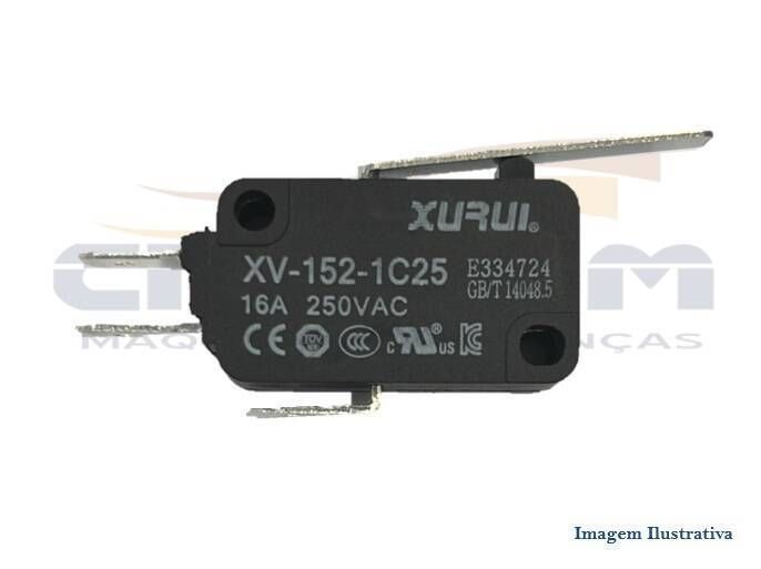 CHAVE MICROSWITCH CURTO 11A FORNO PRATICA COPA / R - Foto 1