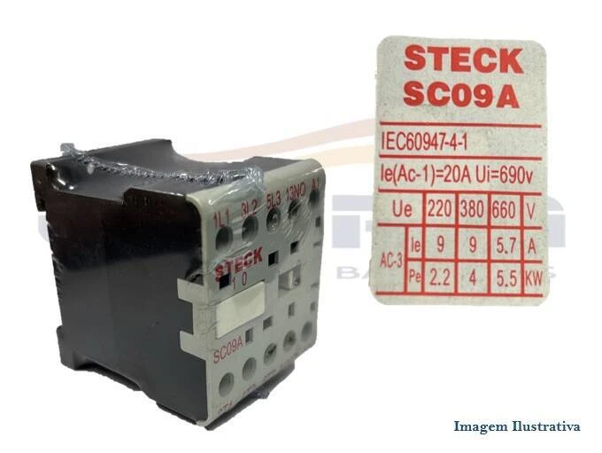 CHAVE MINICONTATOR 220V STECK SC09A R.BAIAO - Foto 1
