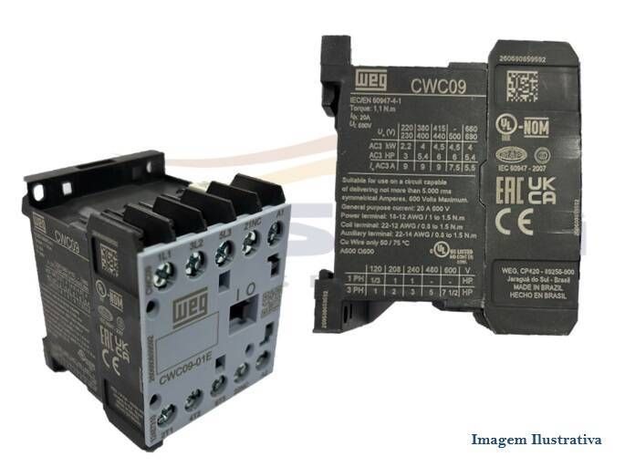 CHAVE MINICONTATOR CWC09-01-30D02 24VCA 50/60HZ US - Foto 1