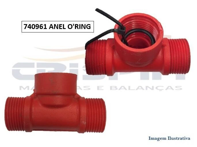 CONEXAO T DA VALVULA SOLENOIDE INJETADO FORNO PRAT - Foto 1