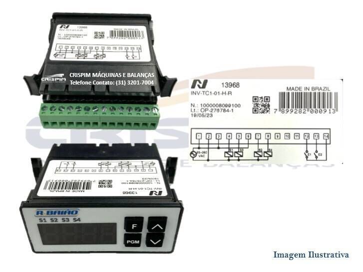 CONTROLADOR DIGITAL DE TEMPERATURA S/ SENSOR MAQ. - Foto 1