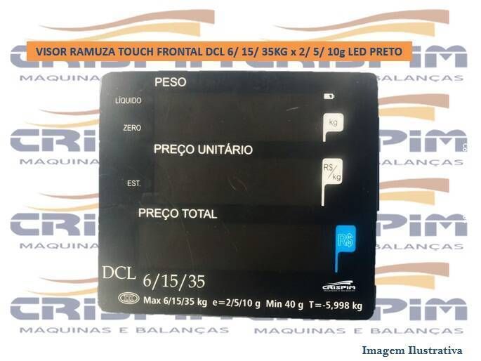 VISOR RAMUZA TOUCH FRONTAL DCL 6/ 15/ 35KG x 2/ 5/ - Foto 1