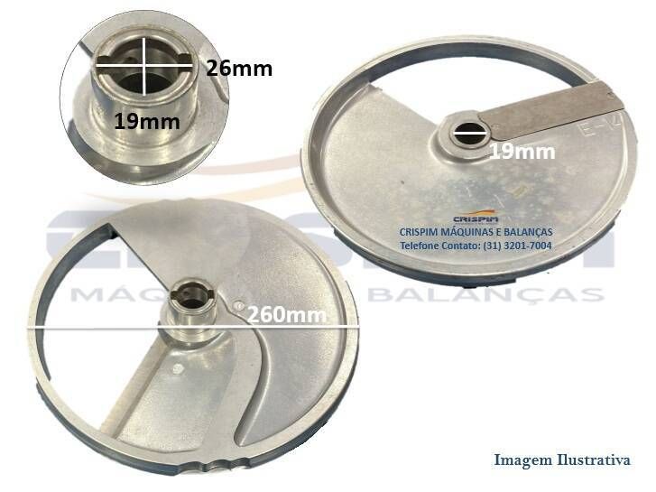 DISCO FATIADOR PROCESSADOR METVISA 10MM MPAE - Foto 1