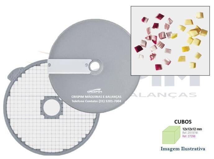 DISCO ROBOT COUPE KIT CUBOS 12 X 12 X 12 MM - EXPE - Foto 1