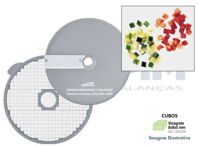 DISCO ROBOT COUPE KIT CUBOS 8 X 8 X 5 MM-EXPERT - Foto 1