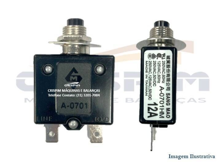 DISJUNTOR 12A LIQUIDIFICADOR SIEMSEN LB-25 125/250 - Foto 1
