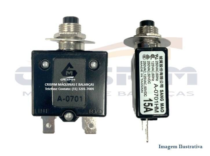 DISJUNTOR 15A LIQUIDIFICADOR SIEMSEN LB-25 125/250 - Foto 1
